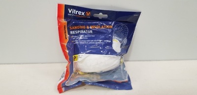 110 X BRAND NEW VITREX SANDING & INSULATION RESPIRATORS