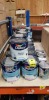 22 MIXED DULUX PAINT LOT CONTAINING POLISHED PEBBLE 2.5L, CHIC SHADOW 2.5L, JASMINE WHITE 2.5L AND GREEN GLADE 750ML ETC