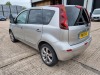 SILVER NISSAN NOTE N-TEC. Reg : BW11 XAE, Mileage : 81627 Details: 1 KEY MOT EXPIRED 19/05/2022 AIRCON SATNAV SERVICE HISTORY TO 77,820 MILES - 3