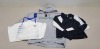 6 PC MIX LOT TO INCLUDE NFL DOLPHINS LOGO HOODIE IN GREY ( SIZE L ) , ISSA LONDON DRESS IN PURPLE ( SIZE 10 ) , CONVERSE JACKET IN BLACK AND WHITE ( SIZE 10-12 YRS) , CRAFTED JACKET IN RED/BLUE ( SIZE 6-9 MONTHS ) , MIZUNO TENNIS DRESS IN WHITE ( SIZE 10)