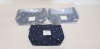 18 X BRAND NEW JACK WILLS HAYLE LARGE POUCH IN NAVY FLORAL - ALL SAME SIZE RRP £25PP - £ 450 FOR LOT