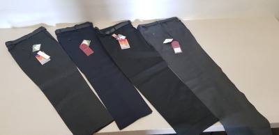 100 + BRAND NEW WINTERBOTTOMS TROUSERS IN GREY, BLACK AND CHARCOAL IN VARIOUS SIZES