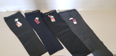 120 + BRAND NEW WINTERBOTTOMS TROUSERS IN GREY, BLACK AND CHARCOAL IN VARIOUS SIZES