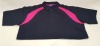 50 X BRAND NEW PAPINI ENNA NAVY/FUSCHIA POLO SHIRTS IN SIZE UK XLARGE