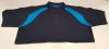 50 X BRAND NEW PAPINI ANCONA NAVY/CYAN POLO SHIRTS SIZE UK LARGE