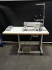 1 X BROTHER S-1000A-3 HIGH SPEED LOCKSTICH INDUSTRIAL SEWING MACHINE COMES WITH TABLE AND FOOT PEDALS