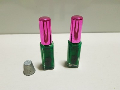 101 X BRAND NEW INK NAIL ART IN GREEN CODE NA01 (ITEM LIDS MAY BE SCRATCHED)