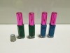 101 X BRAND NEW INK NAIL ART IN GREEN GLITTER CODE NA15 AND BLUE PEARL NA20 (ITEM LIDS MAY BE SCRATCHED)