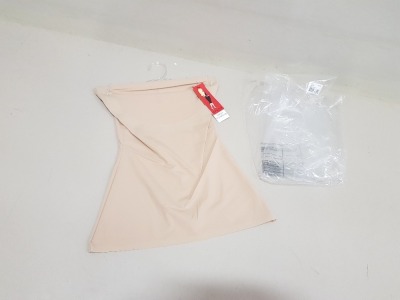 31 X BRAND NEW SPANX NATURAL STRAPLESS TOPS SIZE S