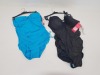 7PC LOT IE. 3 X BRAND NEW SPANX BLACK & GOLD ONE PIECE SWIMSUITS AND 4 X SPANX AQUA MARINE ONE PIECE SWIMSUITS