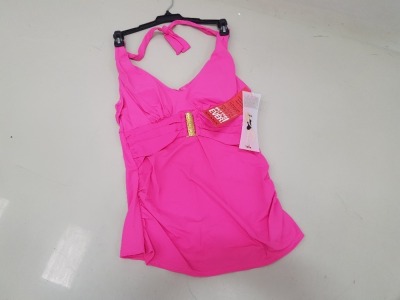 15 X BRAND NEW SPANX HALTER TANKINI TOPS IN PD PINK IN VARIOUS SIZES