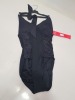 6 X BRAND NEW SPANX HALTER ONE PIECE SWIMSUITS IN BLACK UK SIZE 10 RRP $188.00 (TOTAL RRP $1128.00)