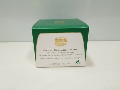 5 X BRAND NEW KEDMA FACIAL COLLAGEN MASK WITH DEAD SEA MINERALS, VITAMINS E&C AND OMEGA 3 100G 3.4OZ EXP DATE 9/4/2024