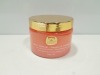 6 X BRAND NEW KEDMA SALT SCRUB PEACH & HONEY WITH DEAD SEA MINERALS & NATURAL OILS 500G 18OZ