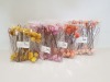 600 X BRAND NEW BUNGALOW 80CM DECORATION FLOWER THISTLE SUNSHINE IN VARIOUS COLOURS IN 10 BOXES