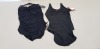 18 PIECE MIXED SPANX LOT CONTAINING BLACK ONE PIECE SWIMSUITS SIZE 10 AND BLACK TANK BODYSUITS SIZE 3X