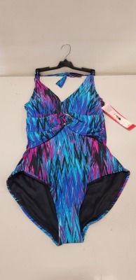 7 X BRAND NEW SPANX WAVE LENGTH HALTER 1 PIECE SWIMSUIT SIZE 16 RRP $188.00 (TOTAL RRP $1316.00)