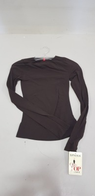 20 X BRAND NEW SPANX CLASSIC LONG SLEEVE BITTERSWEET TOPS SIZE SMALL