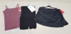 20 PIECE SPANX MIXED LOT CONTAINING HALF SLIM IN BLACK, FULL SLIP PLUS IN BLACK, BOLD BLACK SLIMMING SKIRT IN SIZE 4 AND IN AND OUT CAMI IN RICH GARNET ETC