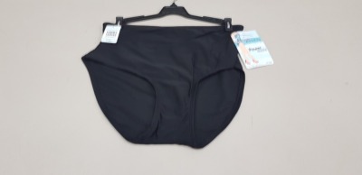 25 X BRAND NEW SPANX JET BLACK FULL COVERAGE BOTTOMS SIZE XL RRP $29.99 (TOTAL RRP $749.75)