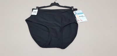 25 X BRAND NEW SPANX JET BLACK FULL COVERAGE BOTTOMS SIZE XL RRP $29.99 (TOTAL RRP $749.75)