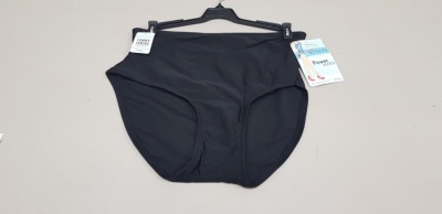 21 X BRAND NEW SPANX JET BLACK FULL COVERAGE BOTTOMS SIZE XL RRP $29.99 (TOTAL RRP $629.79)