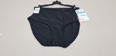 18 X BRAND NEW SPANX JET BLACK FULL COVERAGE BOTTOMS SIZE XL RRP $29.99 (TOTAL RRP $539.82)