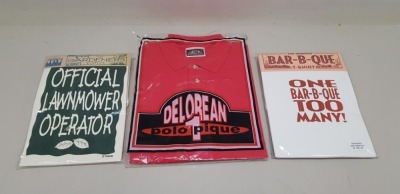 18 PIECE MIXED GARDNERS LOT CONTAINING THE GARDENERS T SHIRTS, GILDAN ACTIVEWEAR T SHIRTS AND DELORIAN POLO SHIRTS