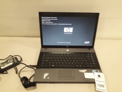 1 X HP 620 LAPTOP WITH INTEL CORE DUO 2 - HARD DRIVE WIPED - NO OS - WITH CHARGER