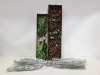 408 X BRAND NEW SILK KA FLOWERS FOR LIFE MIXED ARTIFICIAL FLOWERS LOT CONTAINING 216 X 78CM FRUIT BRANCH WITH BLACK BERRIES, 42X SILK KA TWIG BRANCH IN GREEN 122CM, 48X 135CM MINI ICED PINE SPRAY FLOWERS AND 108 X GREEN SPRAY FLOWERS 101CM