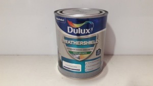 30 X BRAND NEW DULUX WEATHERSHIELD EXTERIOR WOOD AND METAL PAINT ( PURE BRILLIANT WHITE SATIN ) - 750 ML