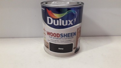 30 X BRAND NEW DULUX WOOD SHEEN FOR INTERIOR AND EXTERIOR ( EBONY , GOLDEN TEAK )