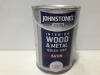 25 X BRAND NEW JOHNSTONE INTERIOR WOOD AND METAL QUICK DRY ( SATIN BRILLIANT WHITE ) ALL IN 1.25L