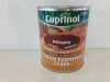 30 X BRAND NEW CUPRINOL GARDEN FURNITURE STAIN FOR SOFT WOOD AND HARDWOOD ( MAHOGANY ) ALL 750 ML