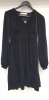 20 X BRAND NEW OASIS VELVET EMPIRE LINE FRILL HEM SKATER DRESSES IN BLACK SIZE SMALL