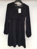 20 X BRAND NEW OASIS VELVET EMPIRE LINE FRILL HEM SKATER DRESS