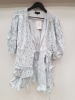 15 X BRAND NEW IN THE STYLE FLORAL LINEN PUFF SLEEVE DRESSES IN VARIOUS SIZES