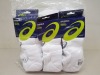 18 X BRAND NEW 6 PACK ASICS INVISIBLE SOCKS UK SIZE 6-8.5