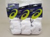 18 X BRAND NEW 6 PACK ASICS INVISIBLE SOCKS UK SIZE 6-8.5