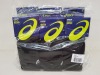 18 X BRAND NEW 3 PACK ASICS BLACK SOCKS UK SIZE 9-10.5