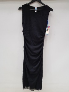 20 X BRAND NEW SPANX DRAPED DRESS ALL IN BOLD BLACK ALL IN XL - IN 2 TRAYS