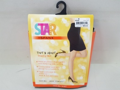 17 X BRAND NEW SPANX TOUT AND ABOUT SHAPING SKIRT ( ALL IN BLACK ) RRP $ 48.00 (RRP $ 816.00 TOTAL )