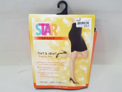 30 X BRAND NEW SPANX TOUT AND ABOUT SHAPING SKIRT ( ALL IN BLACK ) RRP $ 48.00 (RRP $ 1440 TOTAL )