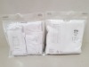 40 X BRAND NEW PACKS OF 2 TANK TOPS ( ALL IN WHITE ) IN VARIOUS SIZES TO INCLUDE 5-6 YRS AND 13-14 YRS