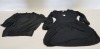 30 PIECE MIXED CLOTHING LOT CONTAINING 10 X JACQUELINE DE YONG HELEN LONG BLACK DRESSES SIZE MEDIUM AND LARGE AND 20 X DOROTHY PERKINS BLACK TOPS SIZE 12