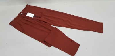 40 X BRAND NEW JACQUELINE DE YONG SMOKED PAPRICA PANTS SIZE MEDIUM RRP £18.00 (TOTAL RRP £720.00)