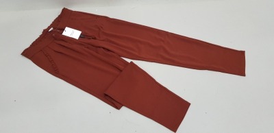 40 X BRAND NEW JACQUELINE DE YONG SMOKED PAPRICA PANTS SIZE MEDIUM RRP £18.00 (TOTAL RRP £720.00)