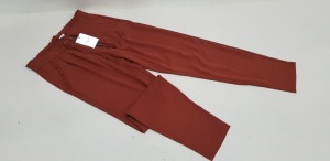 40 X BRAND NEW JACQUELINE DE YONG SMOKED PAPRICA PANTS SIZE LARGE RRP £18.00 (TOTAL RRP £720.00)