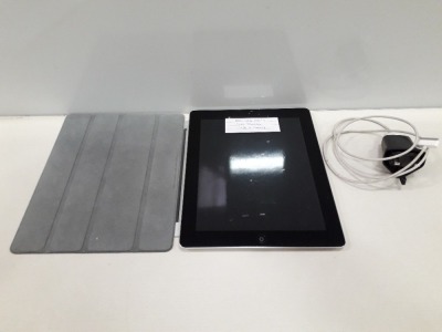 1 X APPLE IPAD TABLET COMES WITH 16GB STORAGE COMES WITH CHARGER AND GREY CASE