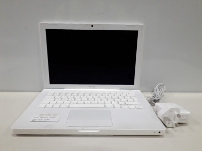 1 X APPLE MACBOOK LAPTOP - HARD DRIVE WIPED - NO OS - WITH NEW CHARGER